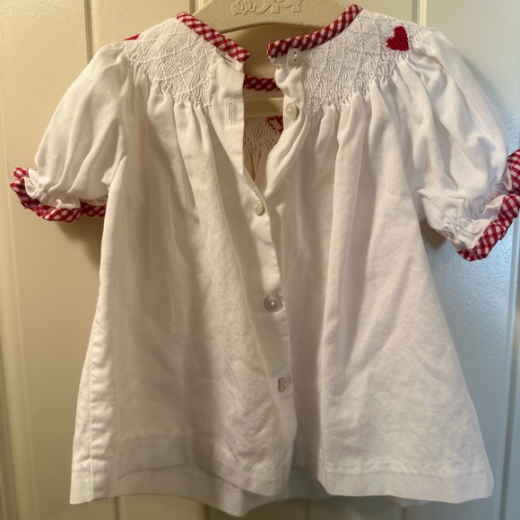 Smocked Valentines Shirt (no bottoms) - Picture 2 of 6